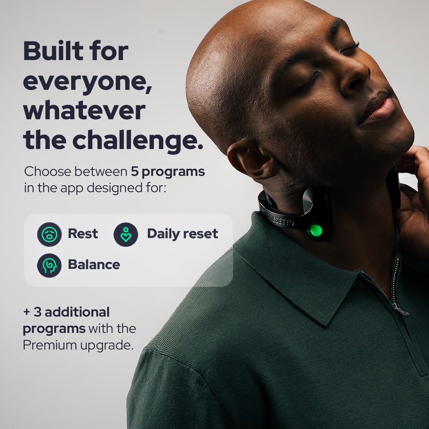 PULSETTO FIT (V2) Wellness Wearable - Relaxation & Sleep Device