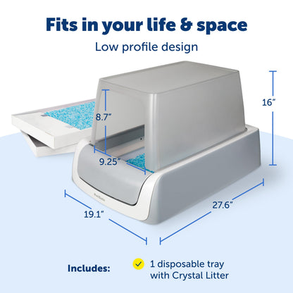 PETSAFE Legacy ScoopFree Crystal Pro Self-Cleaning Cat Litter Box