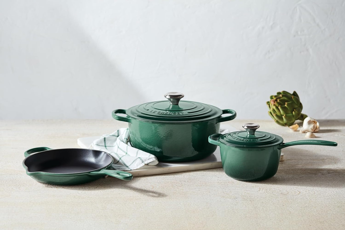 Le Creuset Enameled Cast Iron Signature Cookware Set, 5 pc, Artichaut