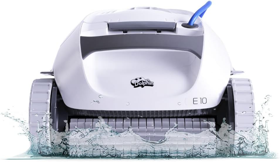 Robotic Pool Vacuum Cleaner All Pools up to 30 FT - Scrubber Brush Easy Top Load Filters