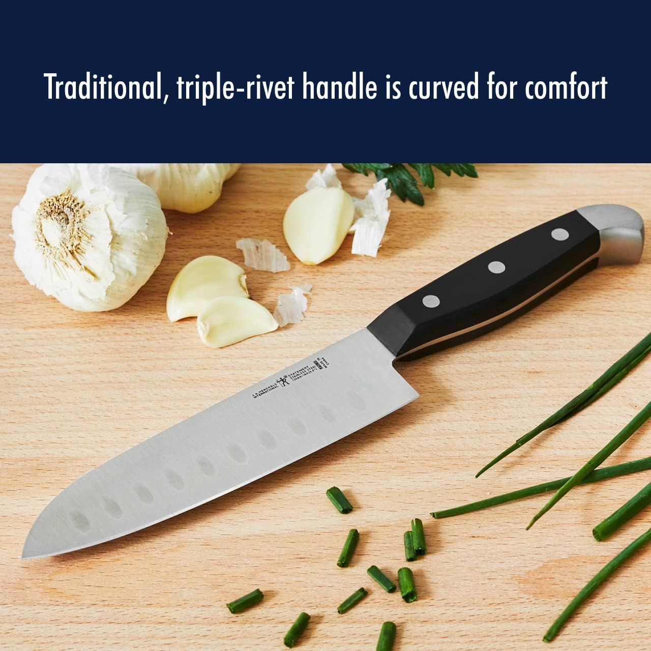 HENCKELS Statement Razor-Sharp 20-Piece Knife Set, Chef, Bread, German Engineered Knife Informed by over 100 Years of Mastery, Brown Block