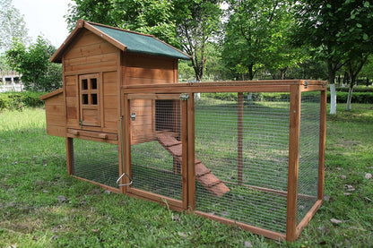 Outdoor 80 inch wooden chicken coop nest box chicken coop poultry pet cage