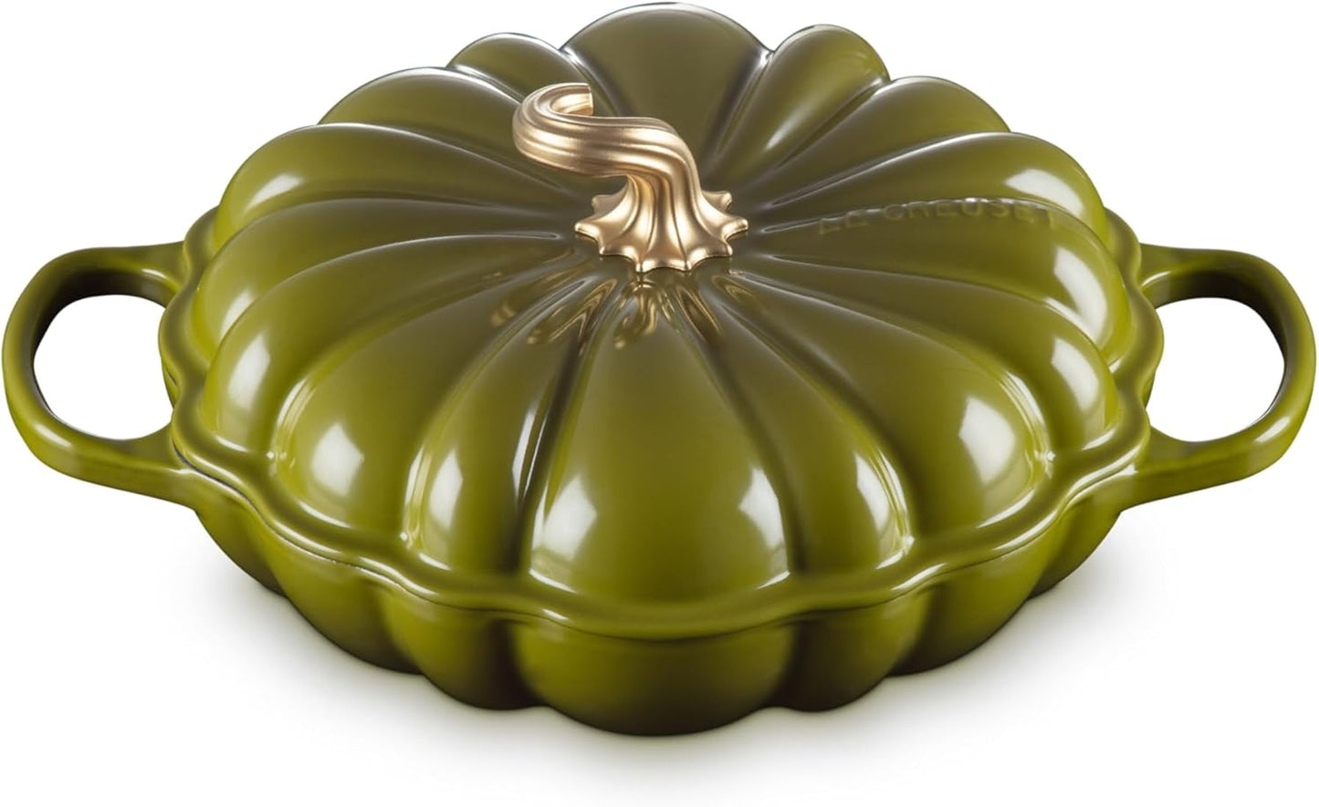 Le Creuset Enameled Cast Iron Figural Pumpkin Braiser, 2.75 qt., Olive