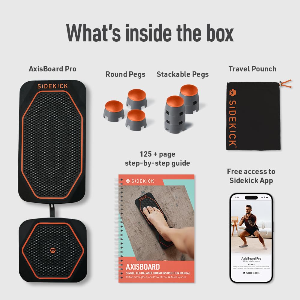 SIDEKICK AxisBoard Pro Balance Board | Foot & Ankle Rehab System