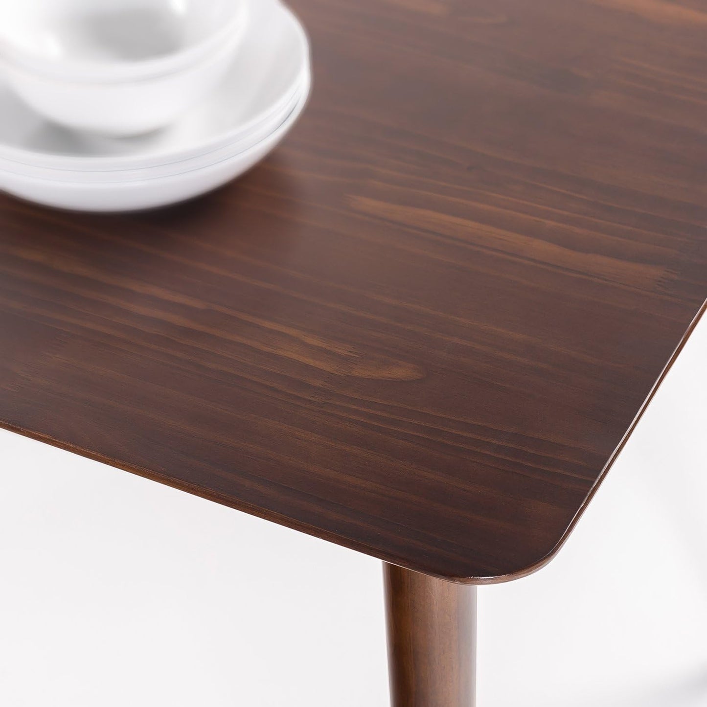 Zinus Jen 47 Inch Wood Dining Table/Solid Wood Kitchen Table/Easy Assembly, Espresso