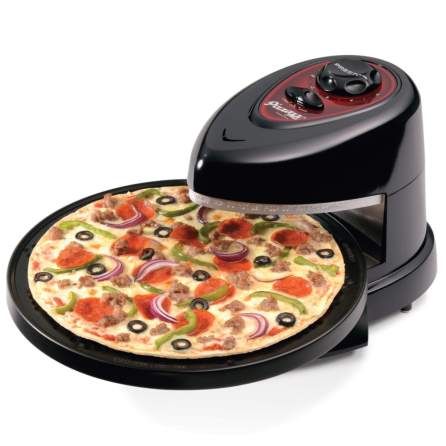 PRESTO Pizzazz Plus Rotating Oven - Black Model 03430