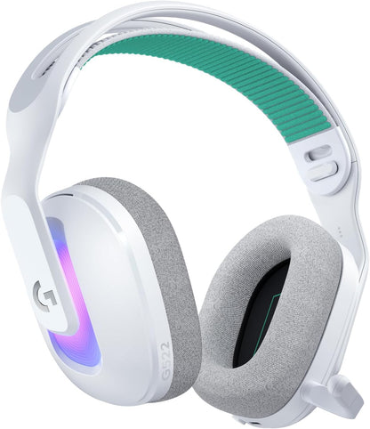 Logitech G522 Lightspeed Wireless Gaming Headset, Full-Band Mic, Advanced Audio, Tri-Connect (Lightspeed, Bluetooth, USB A to C), LIGHTSYNC RGB, for PC & Nintendo Switch/Switch 2 - White