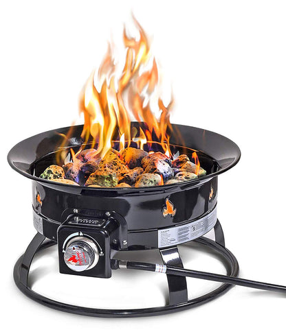 OUTLAND LIVING Portable Propane Fire Pit 19" 58,000 BTU Smokeless