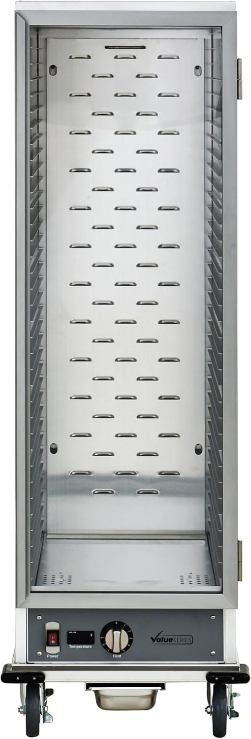 Commercial Heated Holding Cabinet, Full Size Mobile Insulated Commercial Hot Food Holding Cabinet, 36 Full Size Sheet Pan Capacity, 120V, 1440W