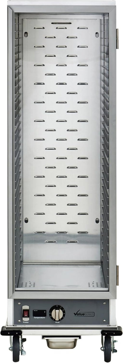 Commercial Heated Holding Cabinet, Full Size Mobile Insulated Commercial Hot Food Holding Cabinet, 36 Full Size Sheet Pan Capacity, 120V, 1440W