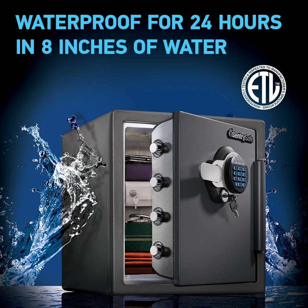 SENTRYSAFE Digital Safe Box - Waterproof & Fireproof Alloy Steel