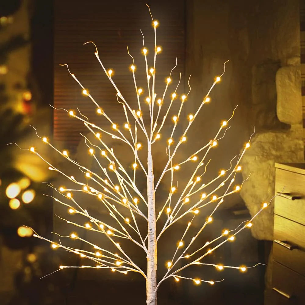 7ft 150 LED Colorful Birch Tree with Remote Control
