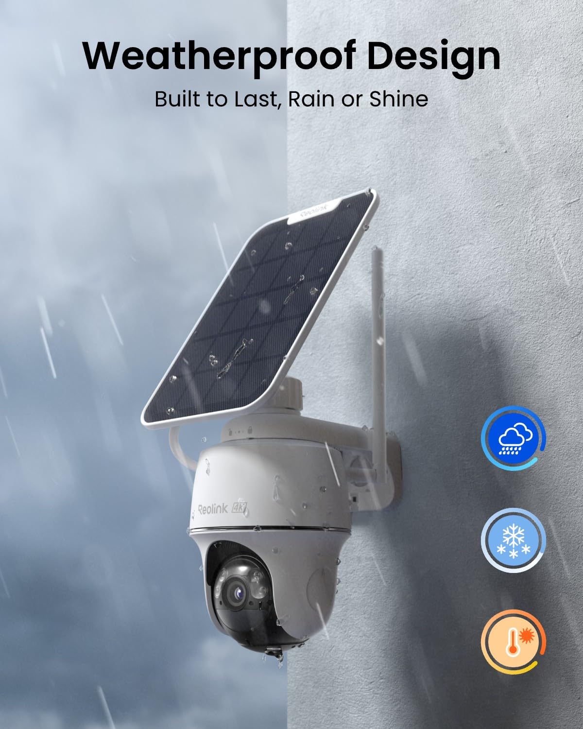 REOLINK 4K Wireless Solar Security Camera Argus PT Ultra
