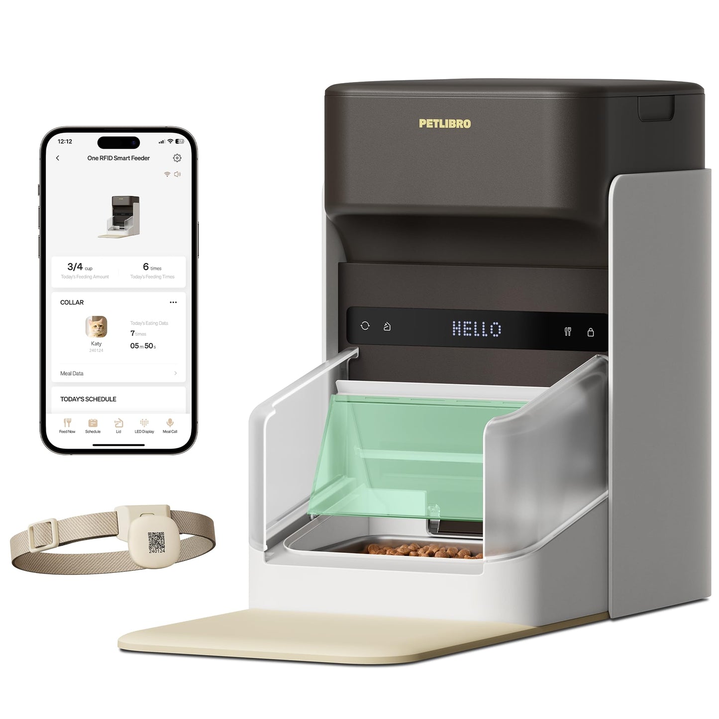 PETLIBRO RFID Cat Feeder - Programmable Wi-Fi Food Dispenser
