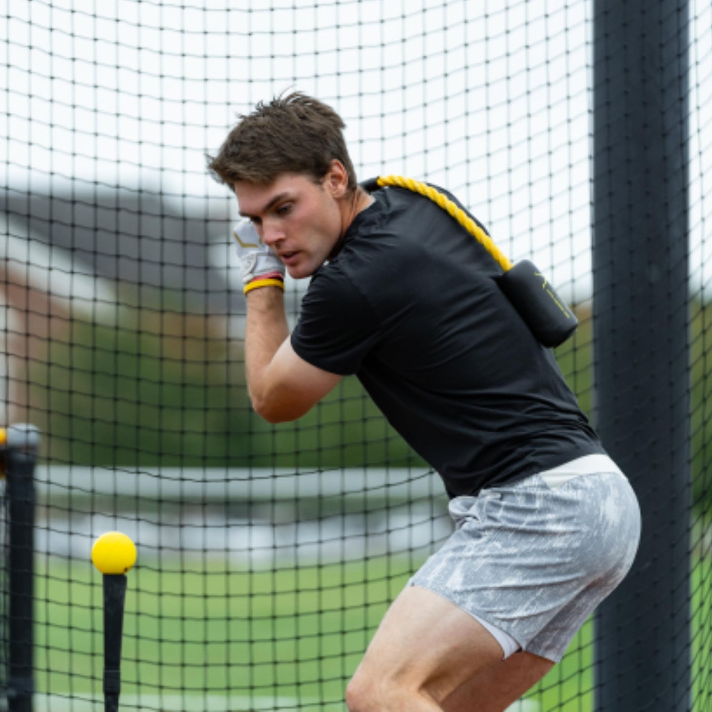 ROPE BAT Original Patented Swing Trainer with 12 Soft Balls