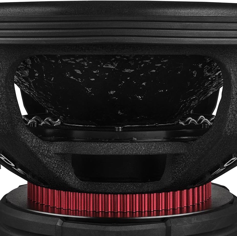 DS18 EXL-TR15.4D 15" Subwoofer Triple Stack with Reinforced Cone with Epoxy Coating for Enhanced Audio Performance, 2500 Watts RMS 4" Dvc 4-Ohm, Pro Audio SPL Car Subwoofer