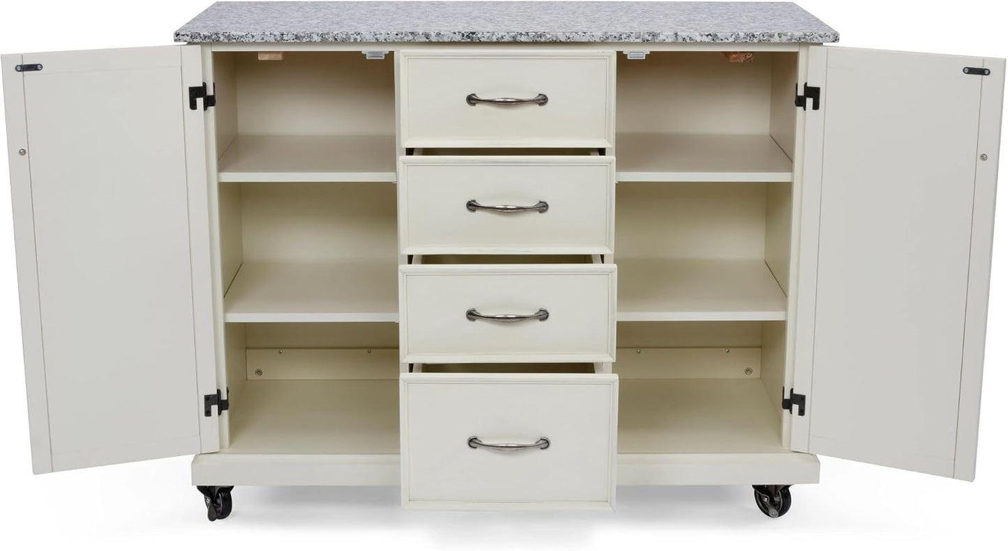 Seaside Lodge Granite Top Kitchen Cart by homestyles