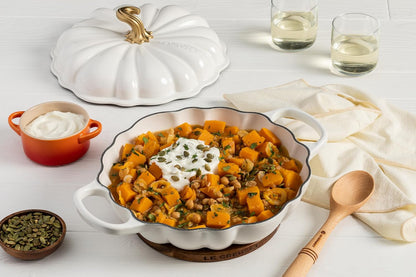 Le Creuset Enameled Cast Iron Figural Pumpkin Braiser, 2.75 qt., Olive