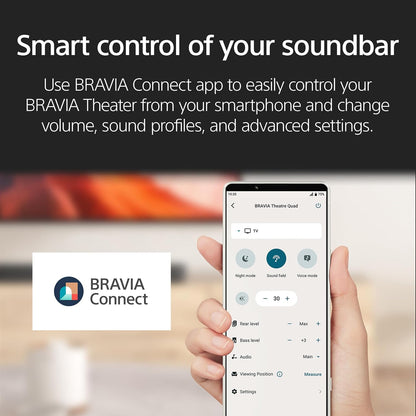 Sony BRAVIA Theater System 6, 5.1ch Home Theater System soundbar with subwoofer and Rear Speakers, Surround Sound by Dolby Atmos/DTS:X Compatible HT-S60