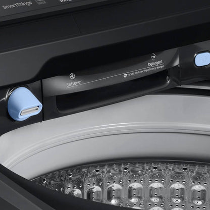 Samsung 5.5 cu. ft. Extra-Large Capacity Smart Top Load Washer with Super Speed Wash, Brushed Black, WA55CG7100AVUS