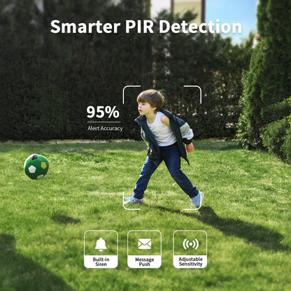 SEHMUA 2K Wireless Outdoor Security Cameras - 360Â° View
