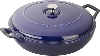 Staub Cast Iron 3.5-qt Braiser - Dark Blue, Made in France
