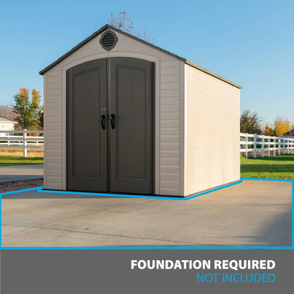 Lifetime 8 Ft. x 10 Ft. Outdoor Storage Shed