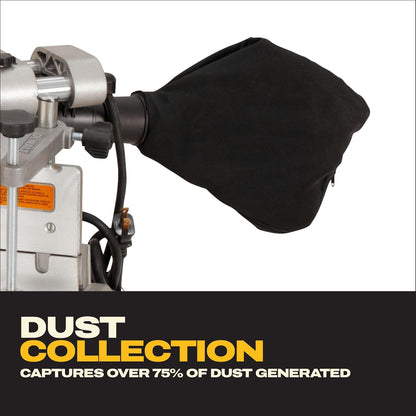 DEWALT Miter Saw, 12 Inch Double Bevel Sliding Compound Miter Saw, Includes Blade Wrench and Clamp, Increased Crosscut Capacity, Powerful 3800 RPM Motor 15 Amp (DWS779)