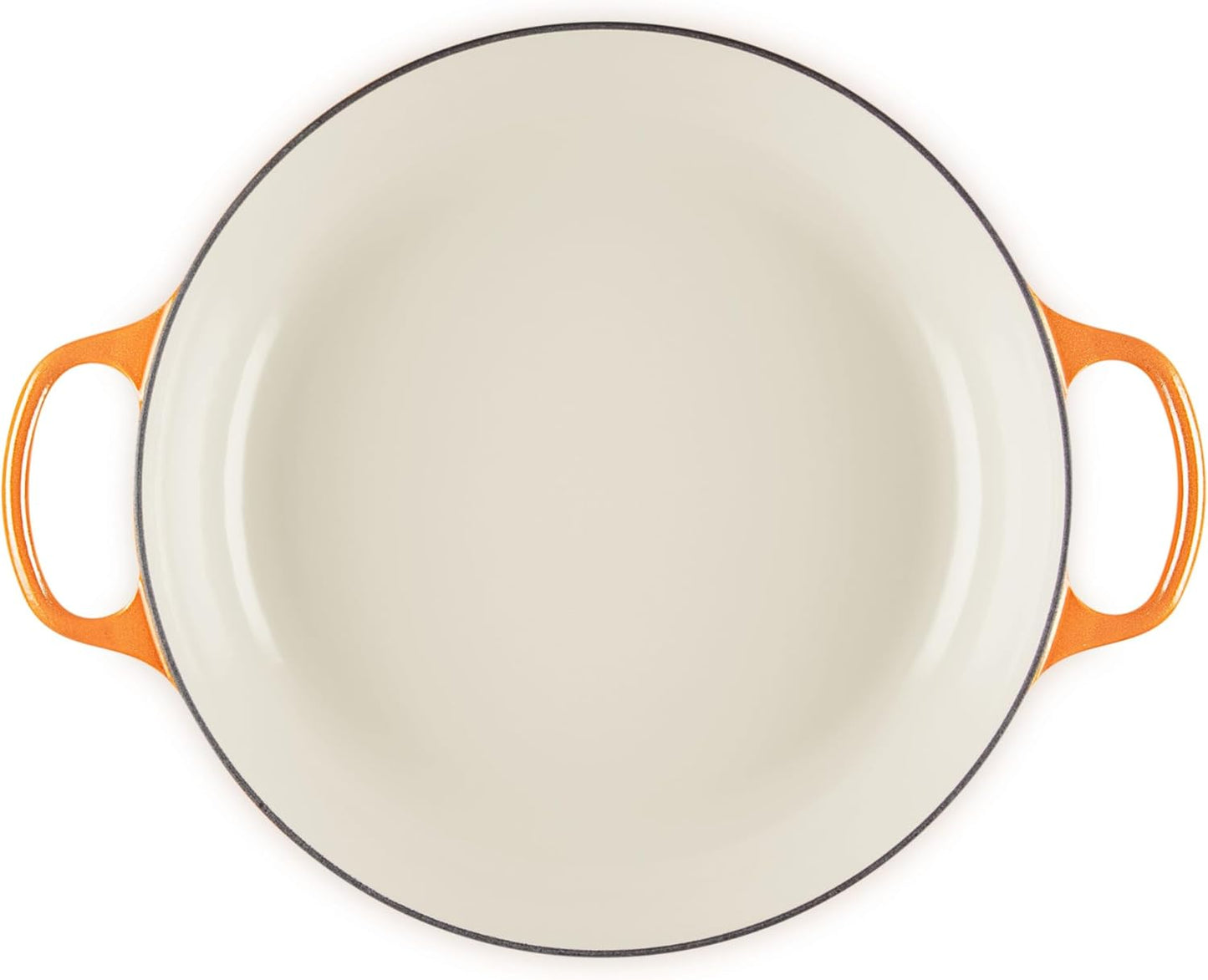 Le Creuset Enameled Cast Iron Signature Braiser 5 qt., Flamme Doree with Crucible Knob