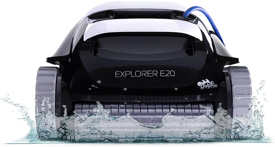 Robotic Pool Vacuum Cleaner All Pools up to 30 FT - Scrubber Brush Easy Top Load Filters