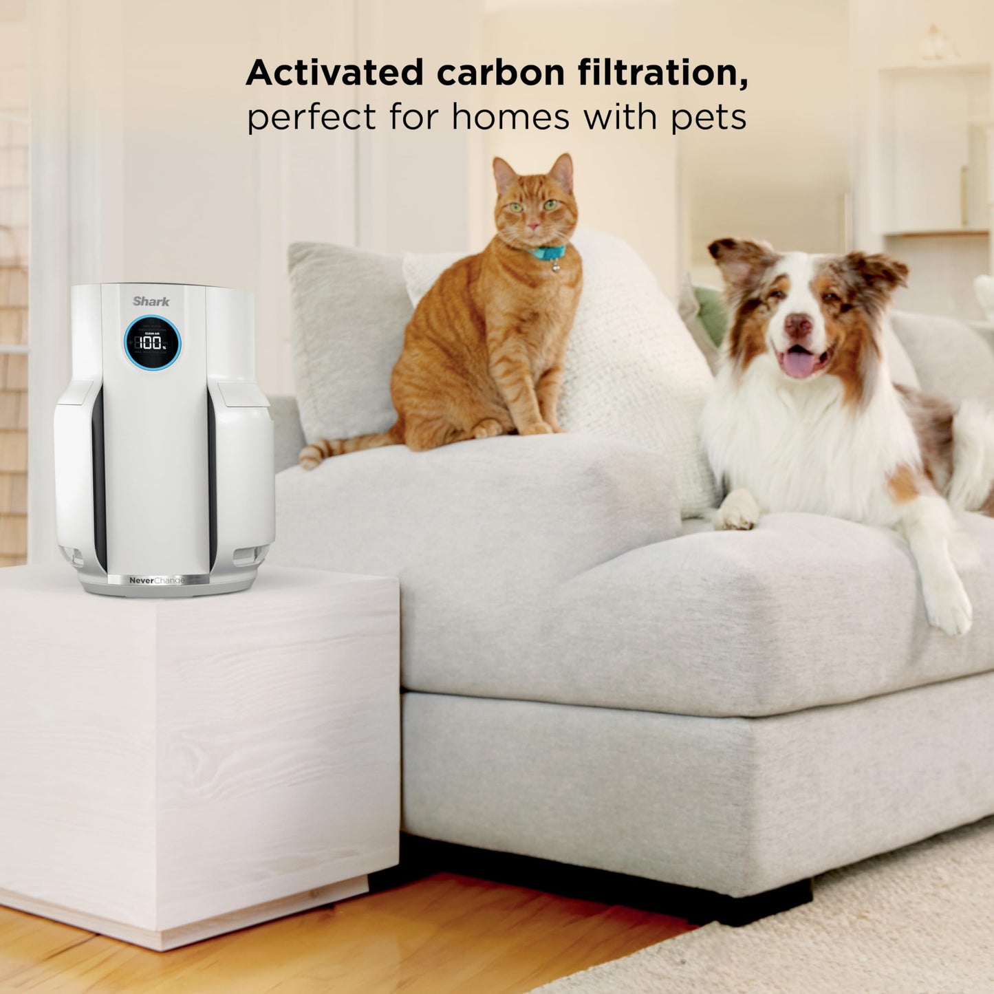 SHARK NeverChange Air Purifier for Large Rooms & Bedrooms