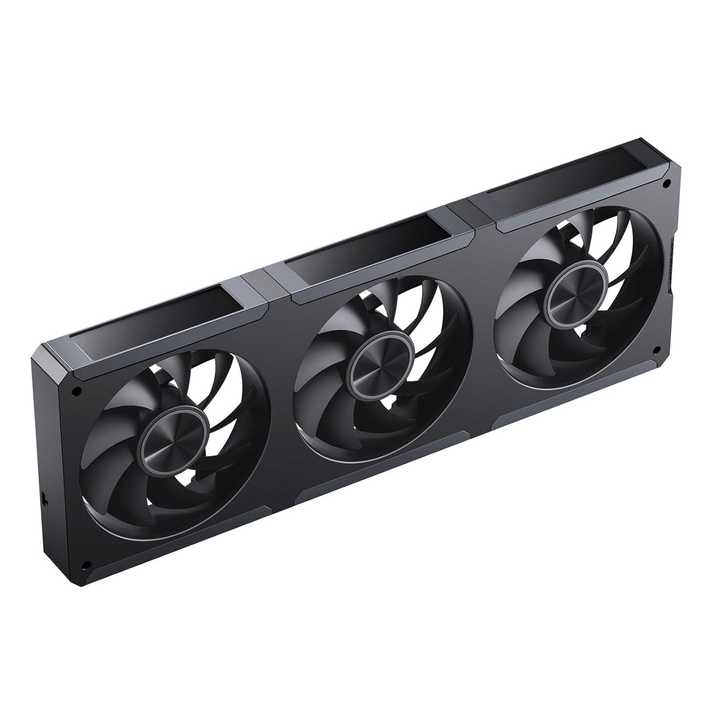 JONSBO ZC-360B 3.38"x3 Screen PC Fan,3 Magnetic 3.38 LCD Screen Control Software,Integrated Link Fan,Customize Display Patterns,Data,Video Upload and Playback,Screen Set Freely,Dual Ball Bearing,Black
