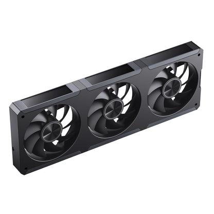 JONSBO ZC-360B 3.38"x3 Screen PC Fan,3 Magnetic 3.38 LCD Screen Control Software,Integrated Link Fan,Customize Display Patterns,Data,Video Upload and Playback,Screen Set Freely,Dual Ball Bearing,Black