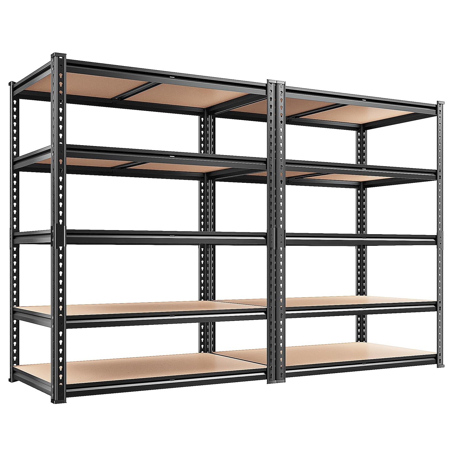 REIBII 2400LBS Heavy Duty 5 Tier Adjustable Storage Shelves