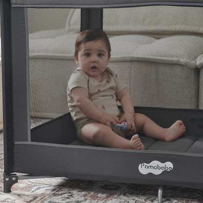 PAMO BABE Portable Playpen Foldable Playard for Babies & Toddlers