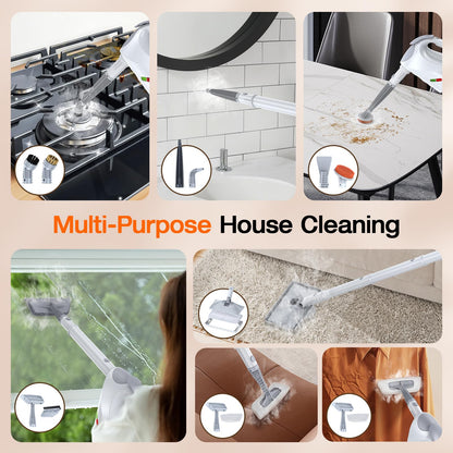 SCRUBWIZ 10-in-1 Steam Cleaner & Mop with Fast Heating