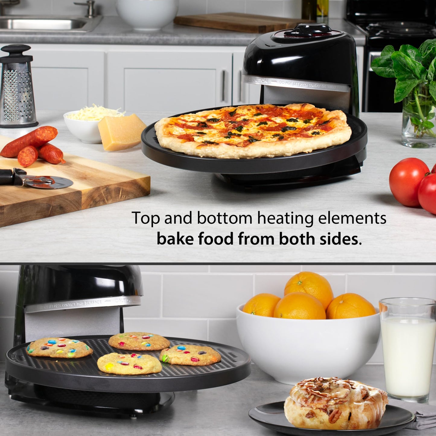 PRESTO Pizzazz Plus Rotating Oven - Black Model 03430