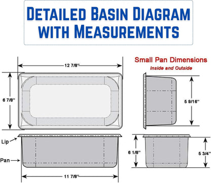 Concession Sinks - Portable Sink Hand Wash Station, 4 Compartment Basin with Hot Water, Standard Size, Food Trailer Equipment, Free Standing Utility Sink, Hand Washing Station