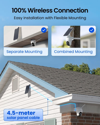 REOLINK 4K Wireless Solar Security Camera Argus PT Ultra