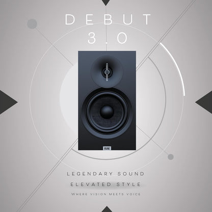 ELAC Debut 3.0 DB63-WN Bookshelf Speakers, Walnut (Pair) - 1” Aluminum Dome Tweeter & 6.5” Aramid Fiber Woofer - 2-Way Bass Reflex - 42Hz to 38KHz Response