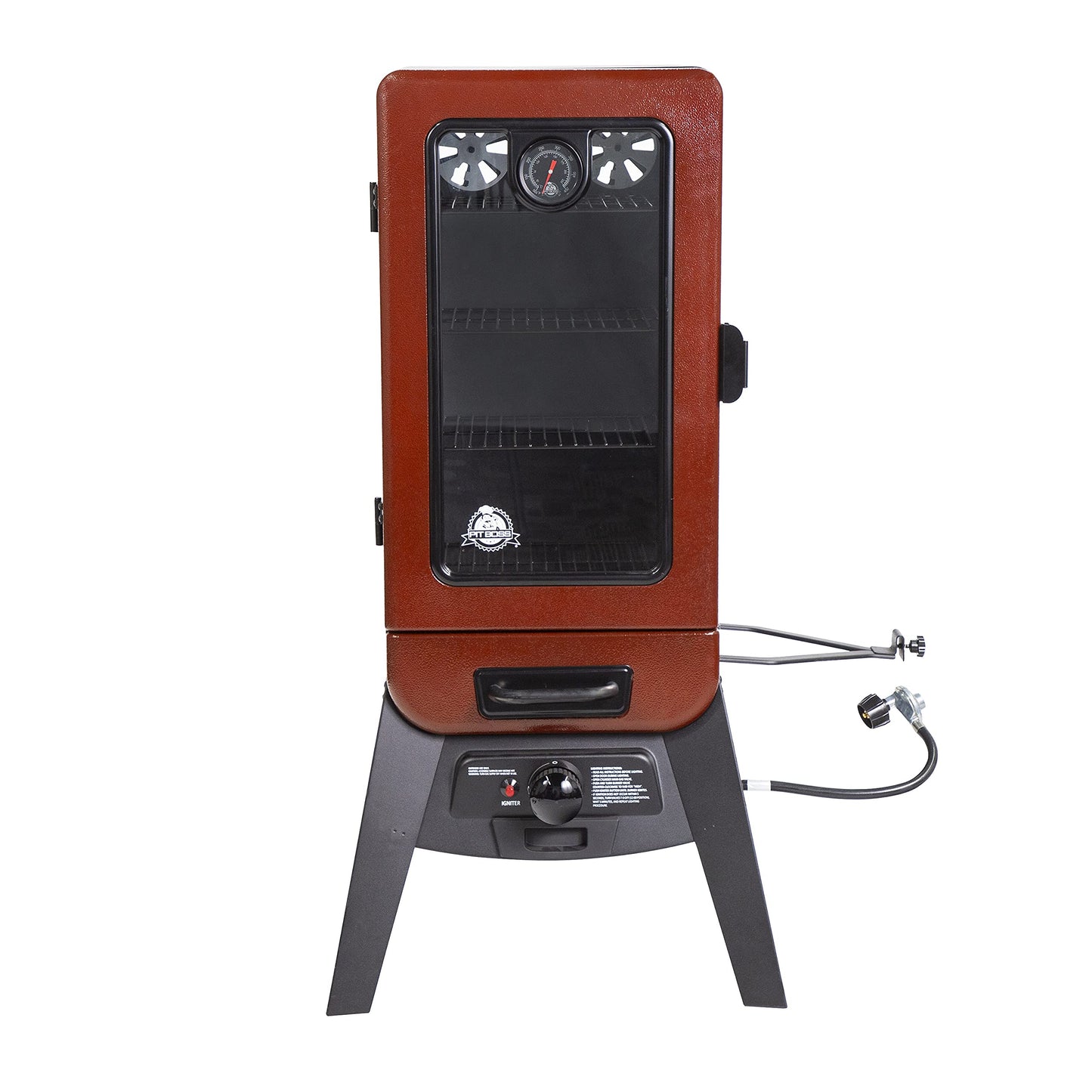PIT BOSS 3-Series Gas Vertical Smoker - Red Hammertone 10773