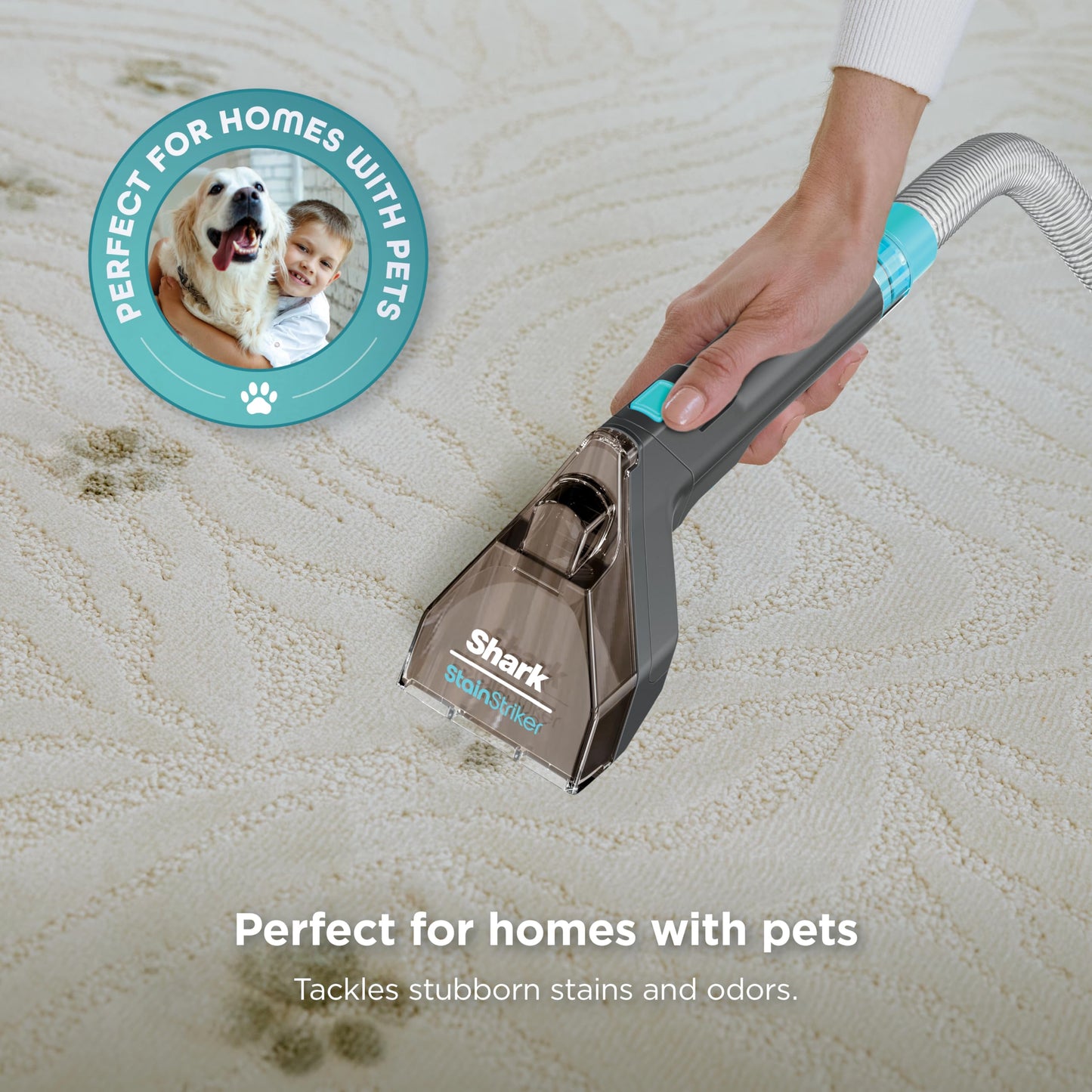SHARK StainStriker Portable Upholstery Cleaner - Spot & Odor Remover