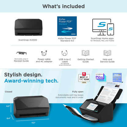 SCANSNAP iX2500 High-Speed Wireless Document & Photo Scanner
