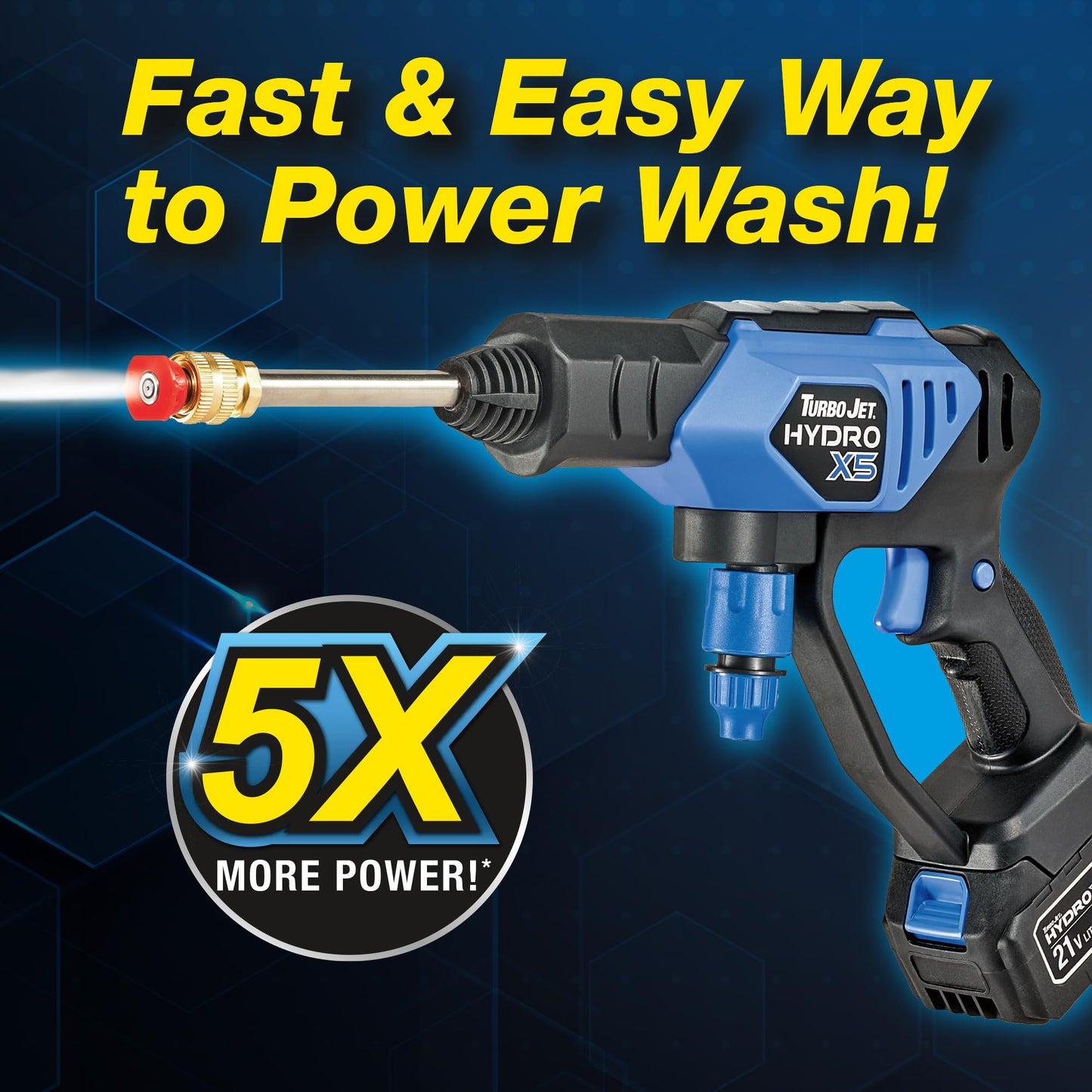 ONTEL Turbo Jet HydroX5 Pro Portable Pressure Washer