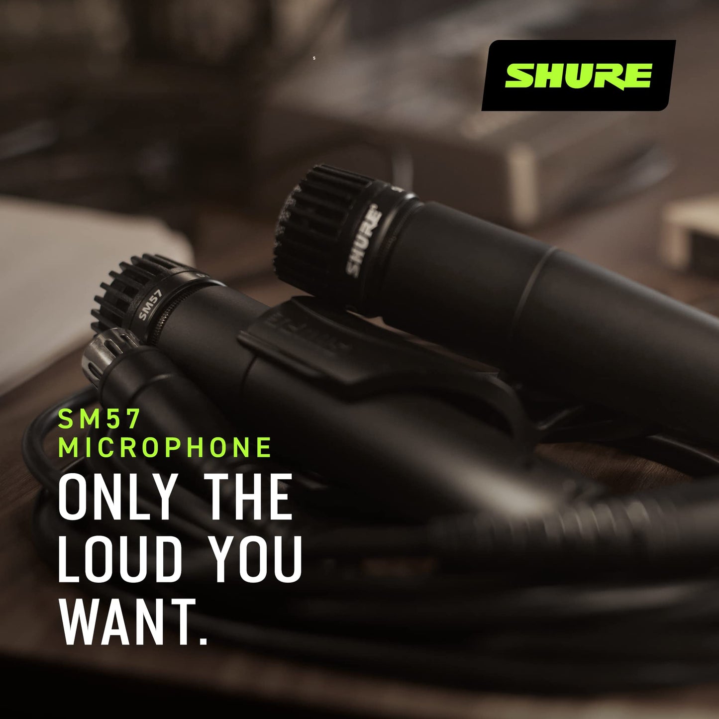 SHURE SM57 Dynamic Microphone - Wired Cardioid XLR Mic