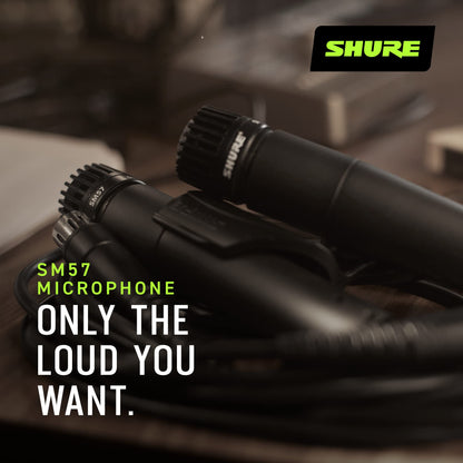 SHURE SM57 Dynamic Microphone - Wired Cardioid XLR Mic