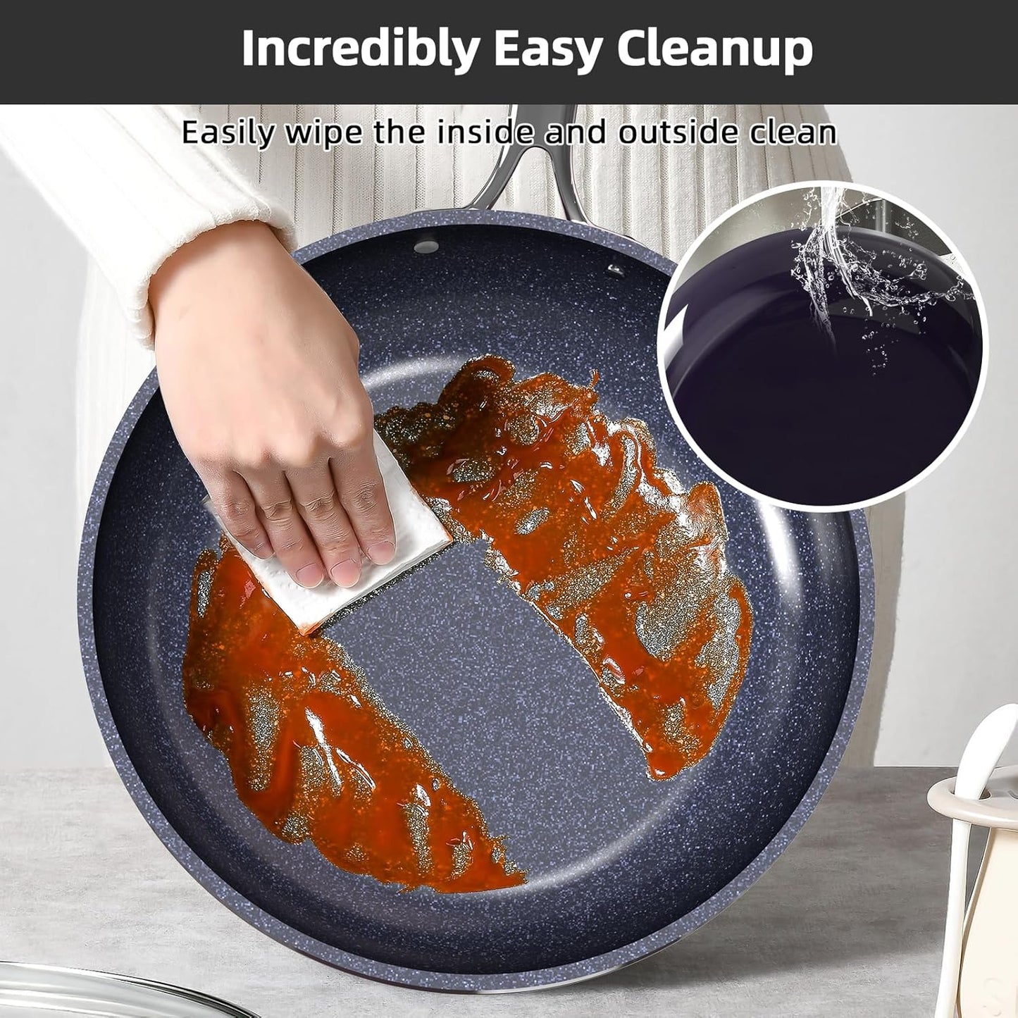 Nuwave Lux 13pc Forged Lightweight Cookware Set PFAS Free, Healthy G10 Duralon Ceramic Coating, Ultra Non-Stick, Stay-Cool Handles, Works on All Cooktops & Induction Ready