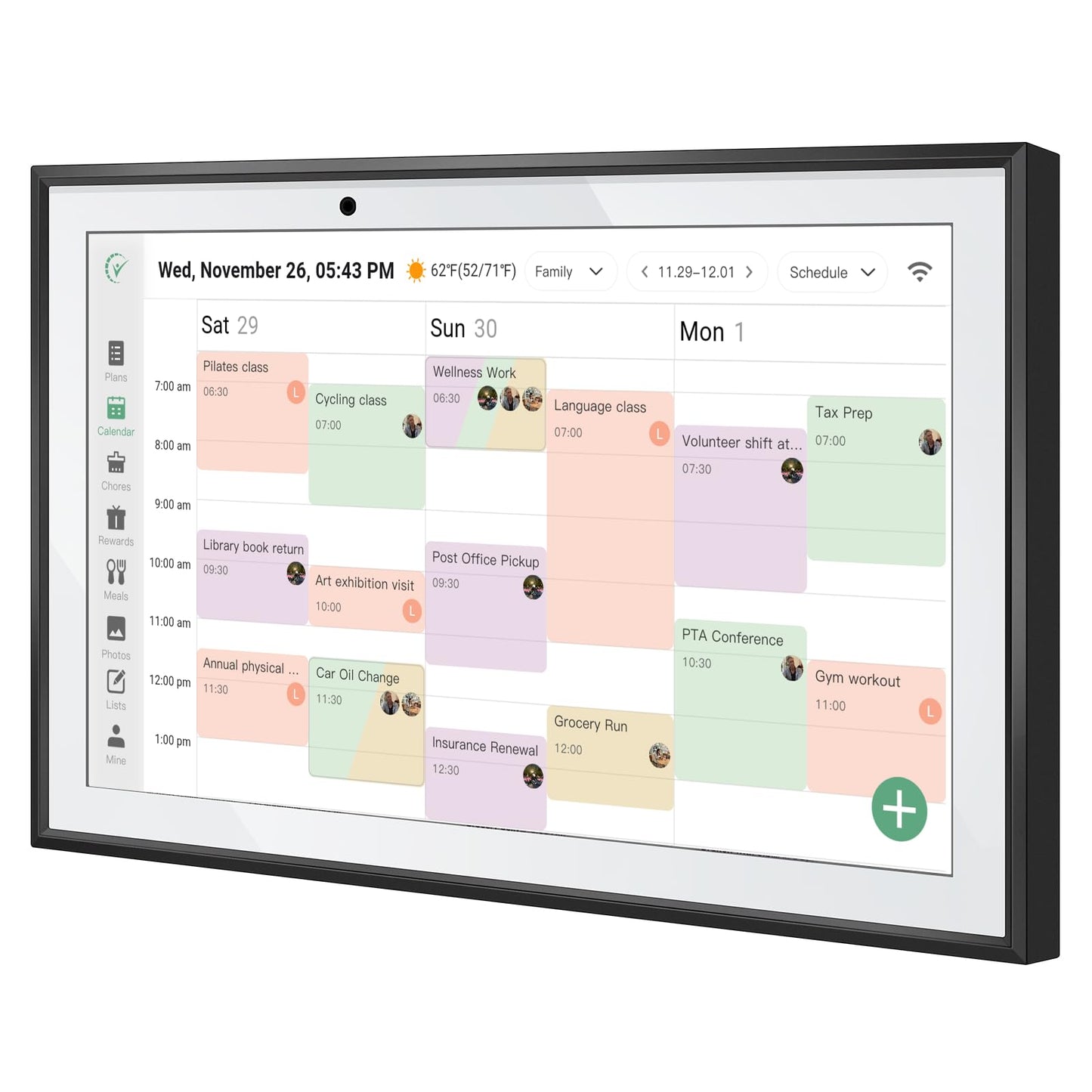 RROSKY WiFi Digital Calendar Smart Family Planner 10.1''