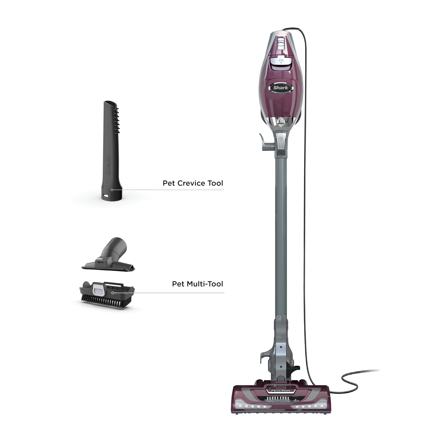 SHARK HV322 Rocket Pet Plus Vacuum with LED Headlights