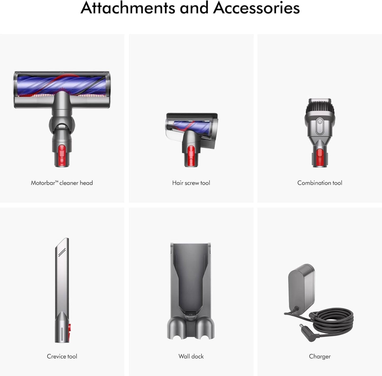 Dyson V9 Motorbar Cordless Vacuum, Cleans Hard Floors and Carpets, Detangles, Converts to Handheld, 100AW, 3 Power Modes, Up to 40 Minutes¹